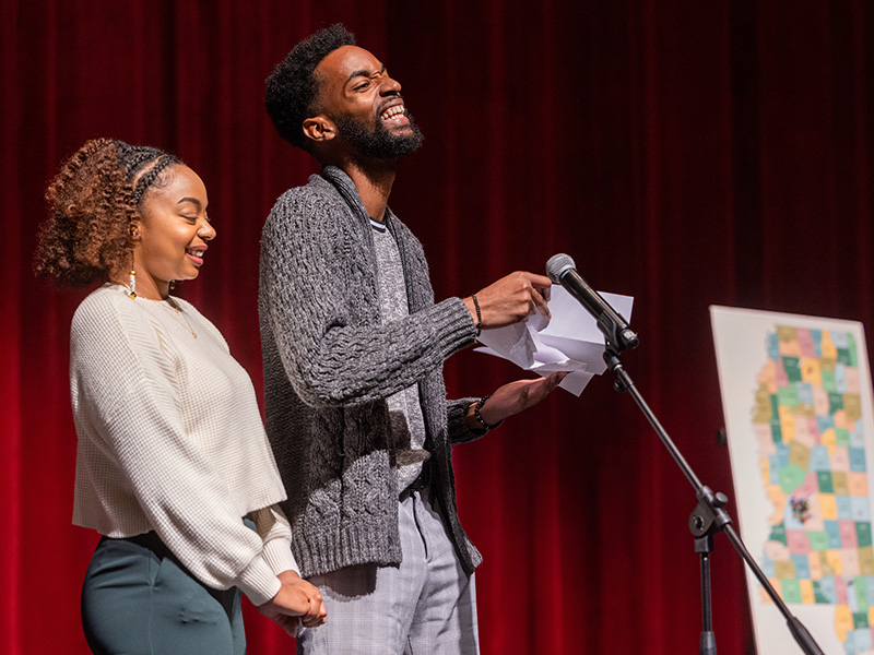 An ecstatic Gregory Wilson, with girlfriend Demetrius Smith, learns that he'll be training in internal medicine at Cook County Hospital in Chicago.